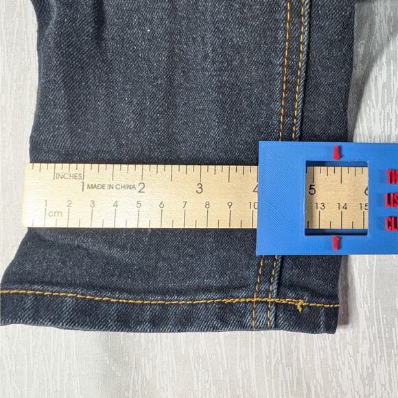 Rocawear Skinny Jeans Womens Size 5 Black Ankle Jeans Y2K Embroidered Pockets - Picture 8 of 9